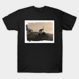 Old church and wagon T-Shirt